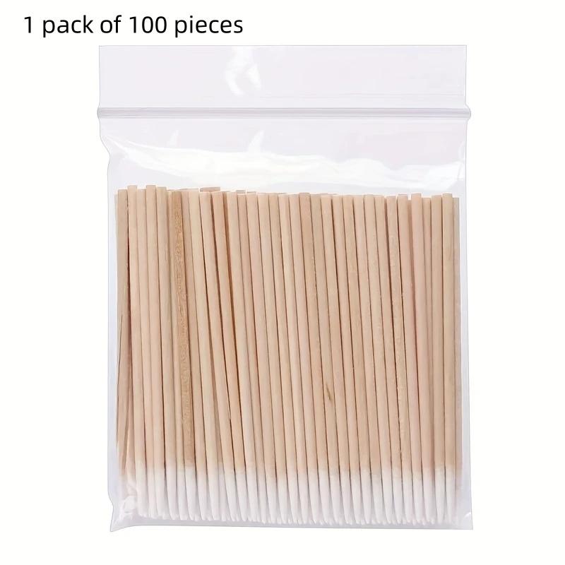 Wooden Nail Clean Up Sticks, 200pcs Precision Nail Polish Removal & Cleaning Tool, DIY Nail Art Supplies for Home Salon Use