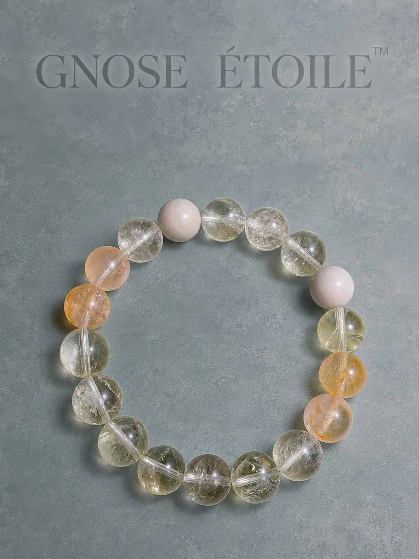 <Luminous Haze>Natural crystal and ore bracelets