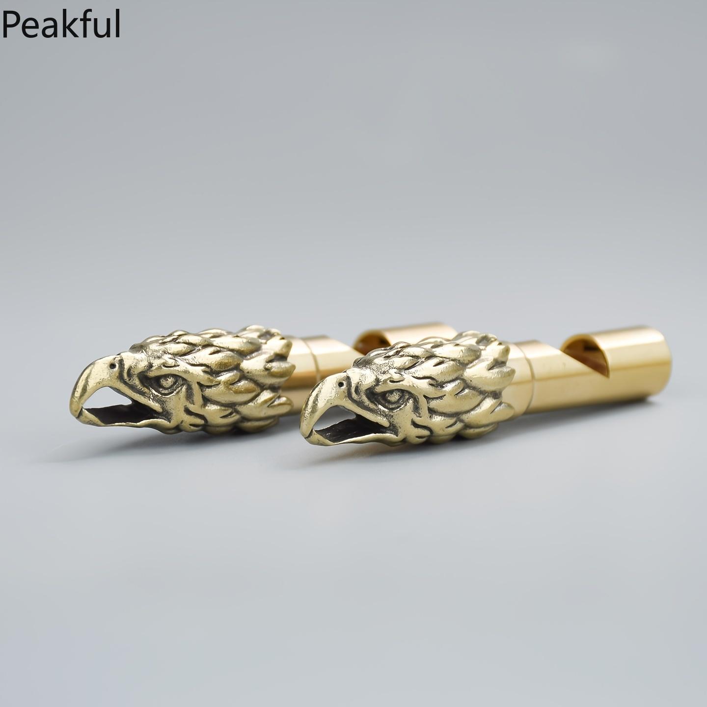 Handcrafted Eagle Head Keychain – Vintage Brass Whistle Pendant, Unique Eagle Design, Perfect for Keys, Bags, or as a Decorative Gift, Stylish Accessory for Outdoors & Adventure Enthusiasts