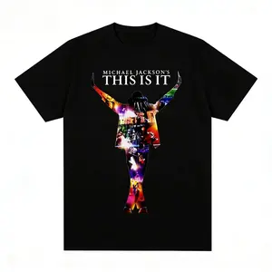 Michael Jackson This Is It Vintage T-shirt Unisex Singer Cotton Men T Shirt New Tee T Shirt Women's Tops 2026 Summer New Fashion
