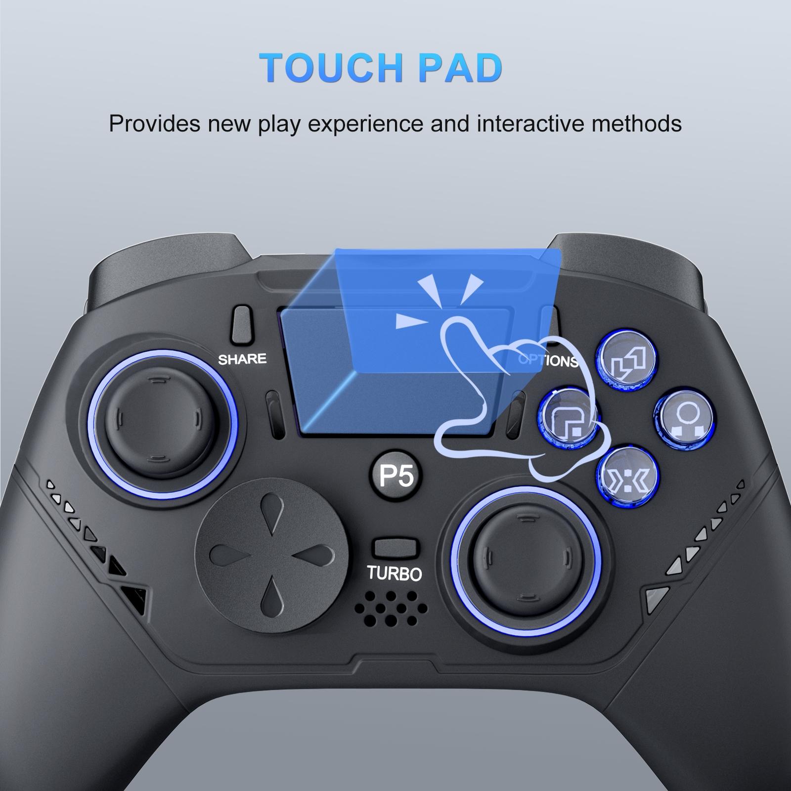 Gaminja P516 Wired Esports Controller for P5/P4/PC, Wide Compatibility Just Plug&Play, Double Motor Vibration Intelligent Simulation Game Trueinternal Feedback, Wired Gaming Controller, Game Console Accessories