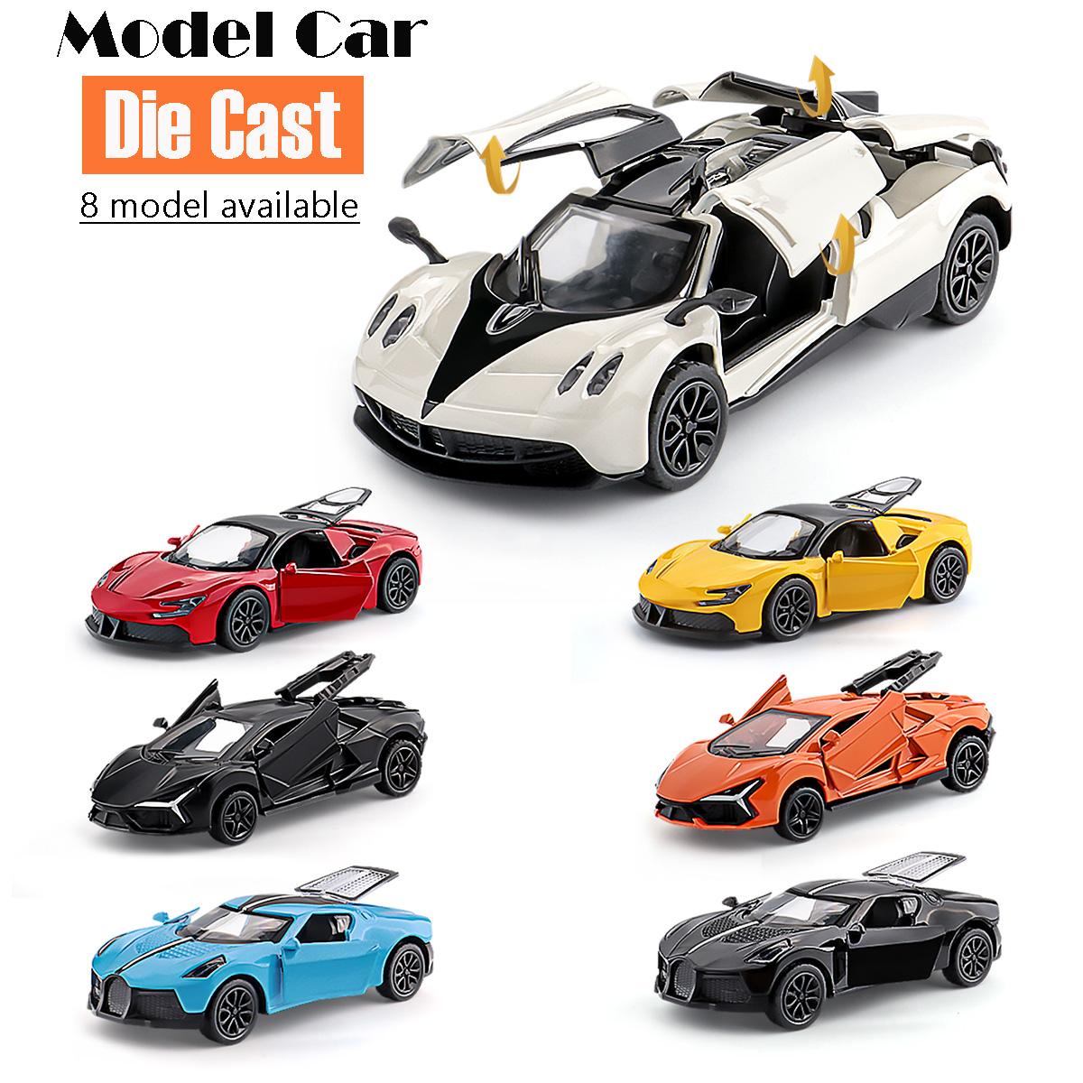 1:43 Scale 4 Inch Die Cast Model Race Car Toy with Pullback Action Alloy Model Car for Collection and Ornament Birthday Gift Boy