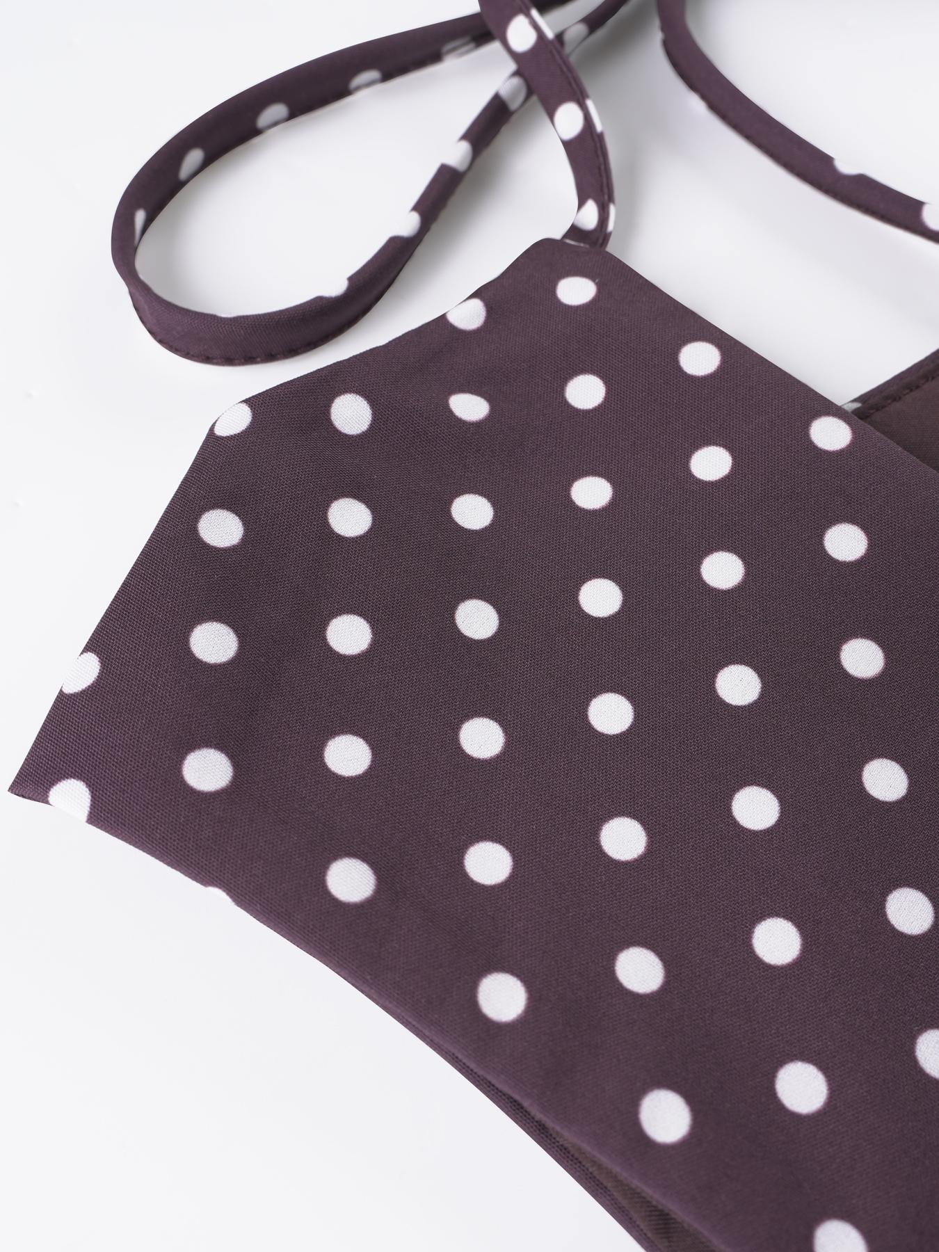 Women's Polka Dot Print Crop Tank Top & Skirt Two-piece Set, Sleeveless Cropped Top & A-line Skirt, Casual Summer Outfits Clothes Set for Ladies Outdoor Holiday, Womenswear