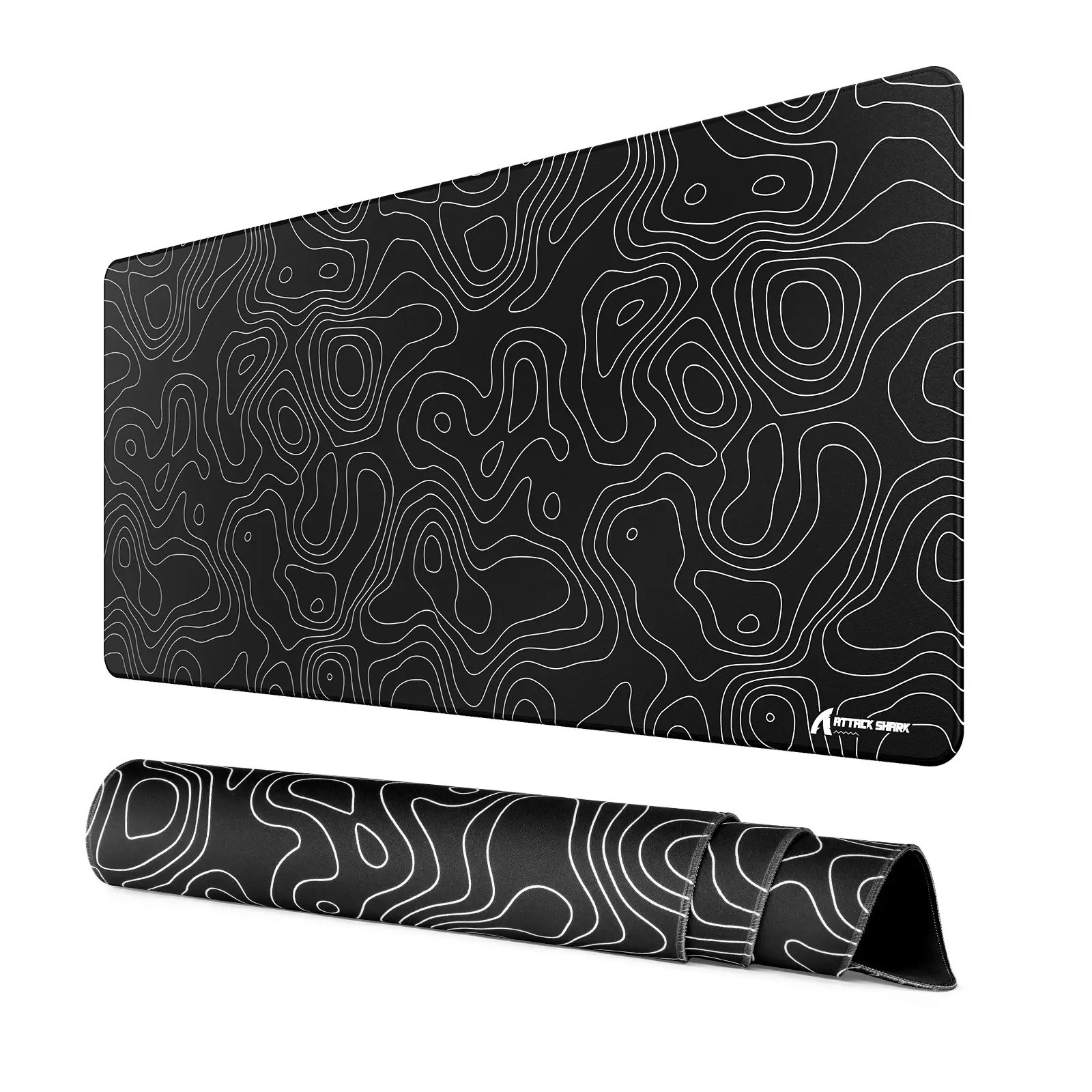 ATTACK SHARK CM02Pro Gaming Mouse Pad for Esports Speed Large Mouse mats for Desk Waterproof Surface Stitched Edges and Anti-Slip Rubber Base Extended Mousepad Size XXL Laminate 35.43" x 15.75" x 0.16" Non Slip Mousepad