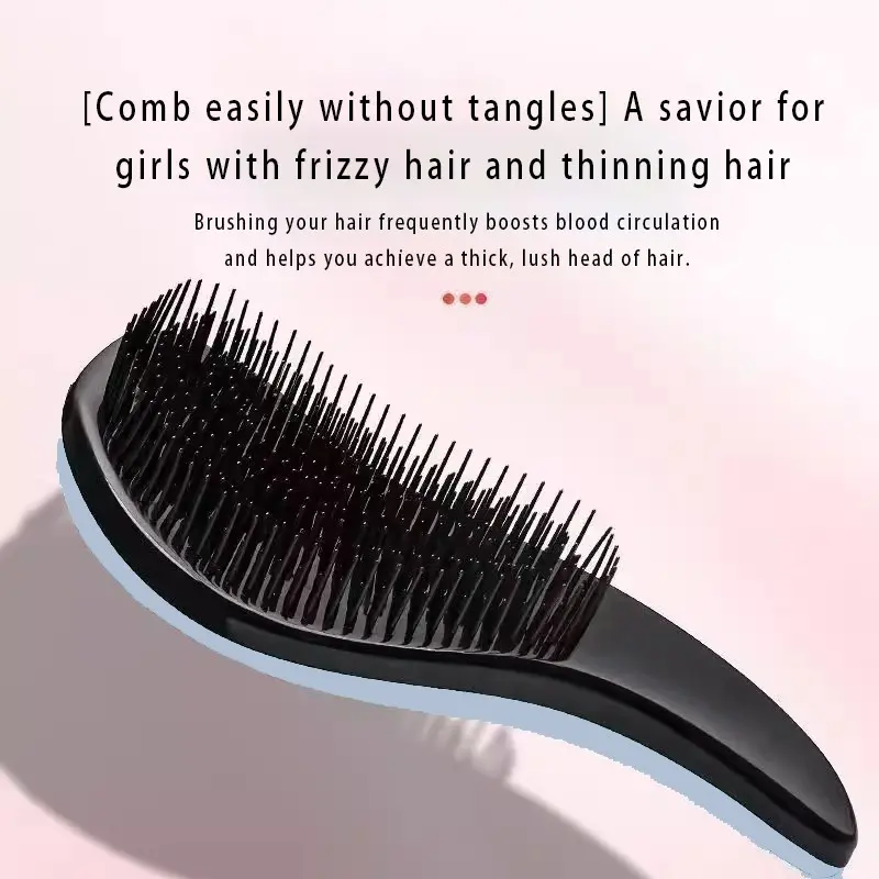 No More Tugging! Efficient Detangling Hairbrush for Quick Hair Detangling, Ideal for Frizzy Hair, Fast and Easy Hair Care Solution, Detangler Brush