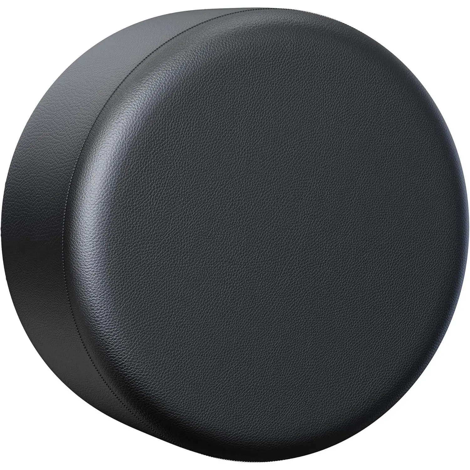 Thickening Synthetic PVC Leather Spare Tire Wheel Cover, Adjustable Fit with Elasticized Hem for SUV Camper - Compatible with RV JP FJ, Black, Fits Full Tire Diameter 27-28 in, L For Tire Diameter 27-28 Inch