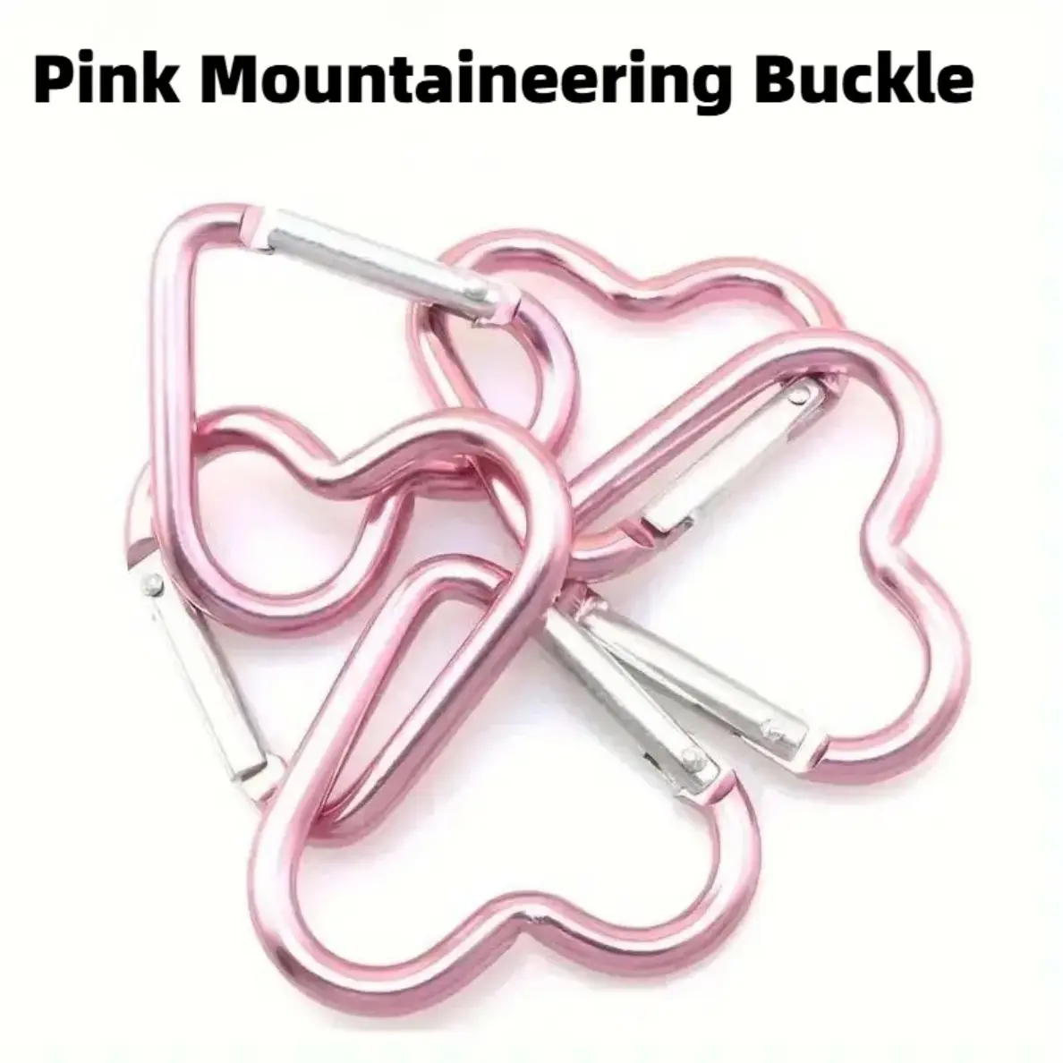 Mini Heart Shaped Lightweight Carabiner Clip - Heart Carabiners Hooks for Keychain, Backpack Accessories, Bag Charms, DIY Crafts & Camping Gear Gifts