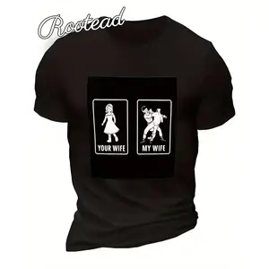 100% Wife Unisex T-Shirt |   Four Seasons Casual Street Must-Have Item, Versatile Style, Perfect Gift for Fans and Friends - 180g