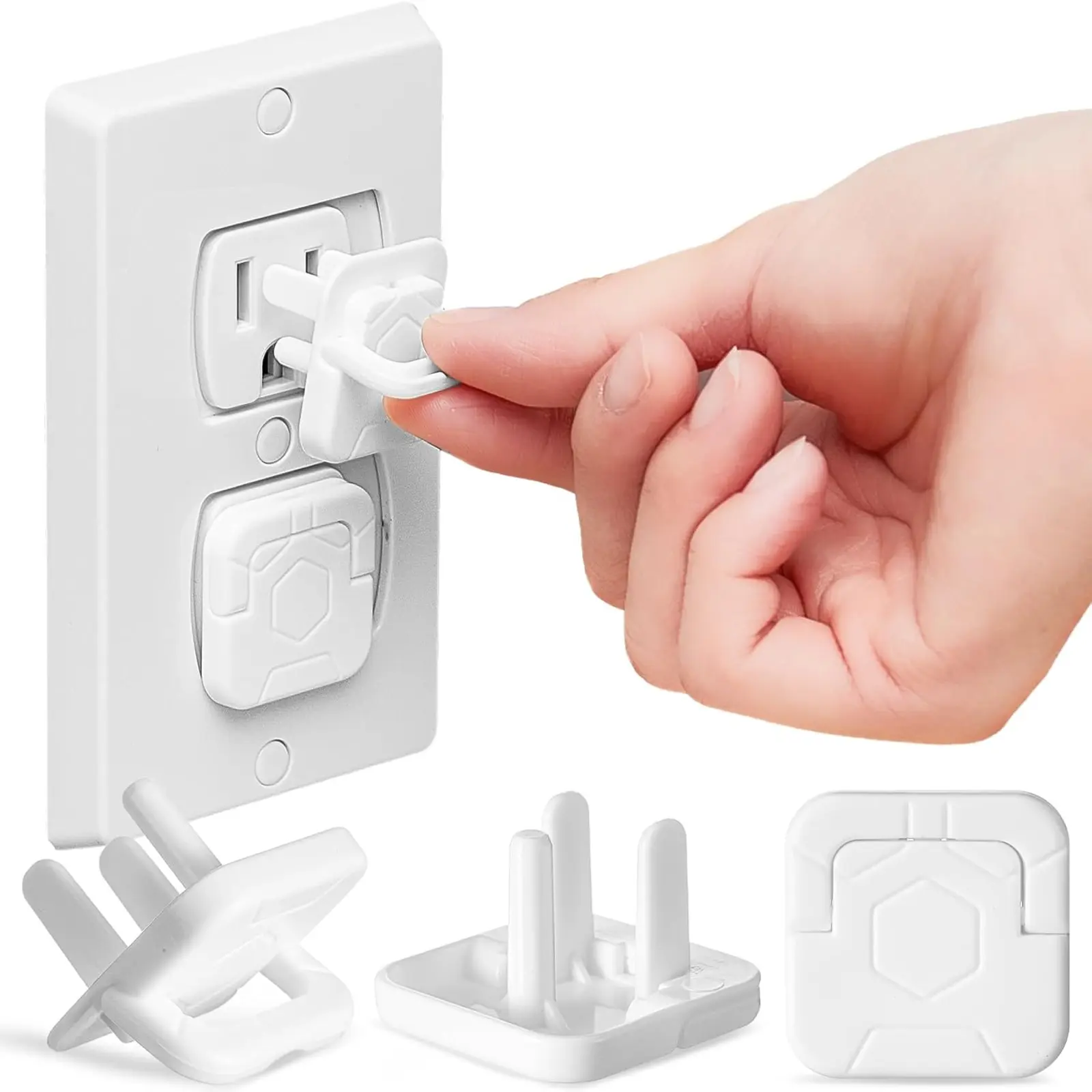 60 Pack Outlet Covers Baby Proofing, Socket Covers with Hidden Pull Handle, Child Safety Outlet Covers to Prevent Power Shock