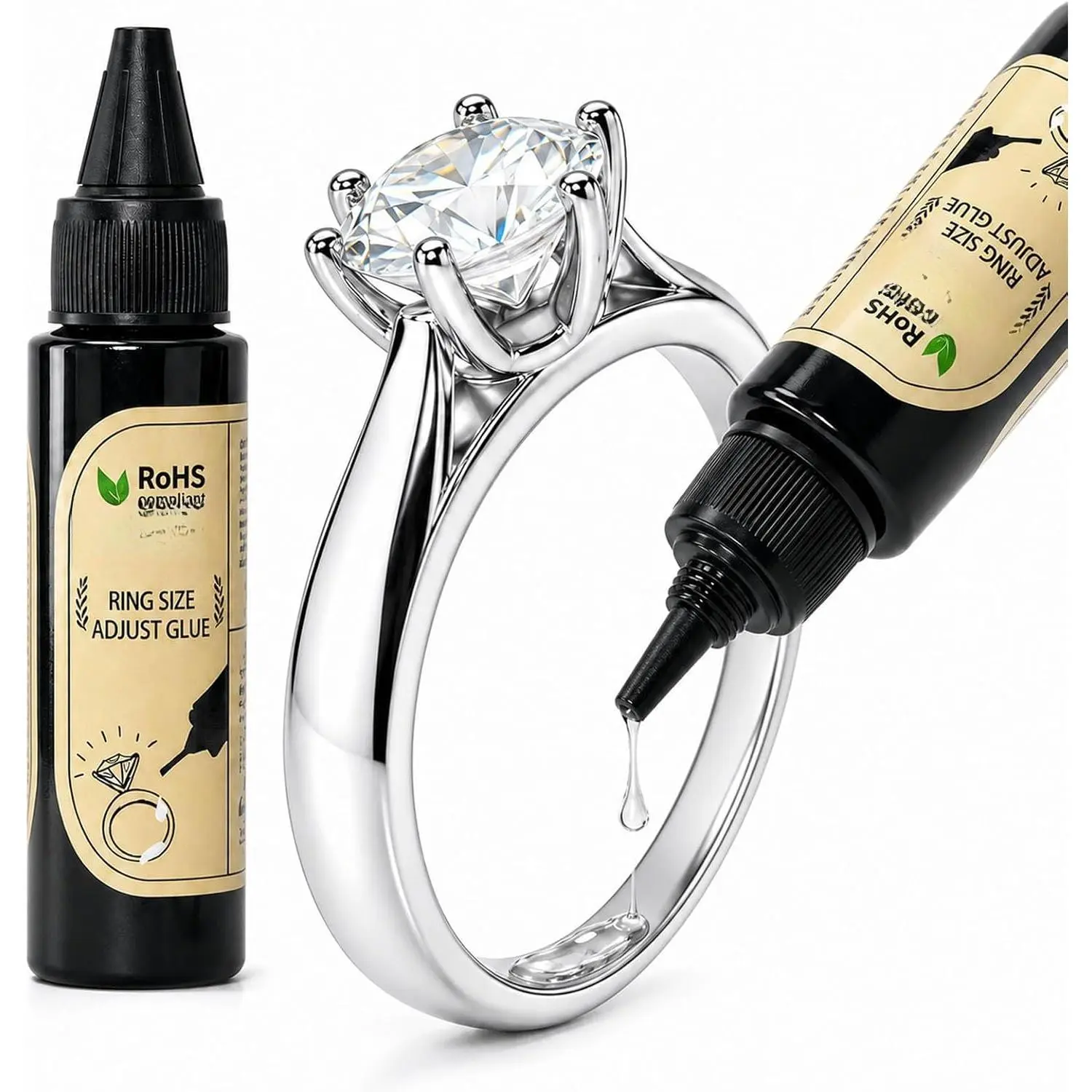 Ring Sizers for Loose Rings Ring Adjuster Ring Guards for Women Loose Rings Invisible Glue Ring Spacer Fit Any Rings