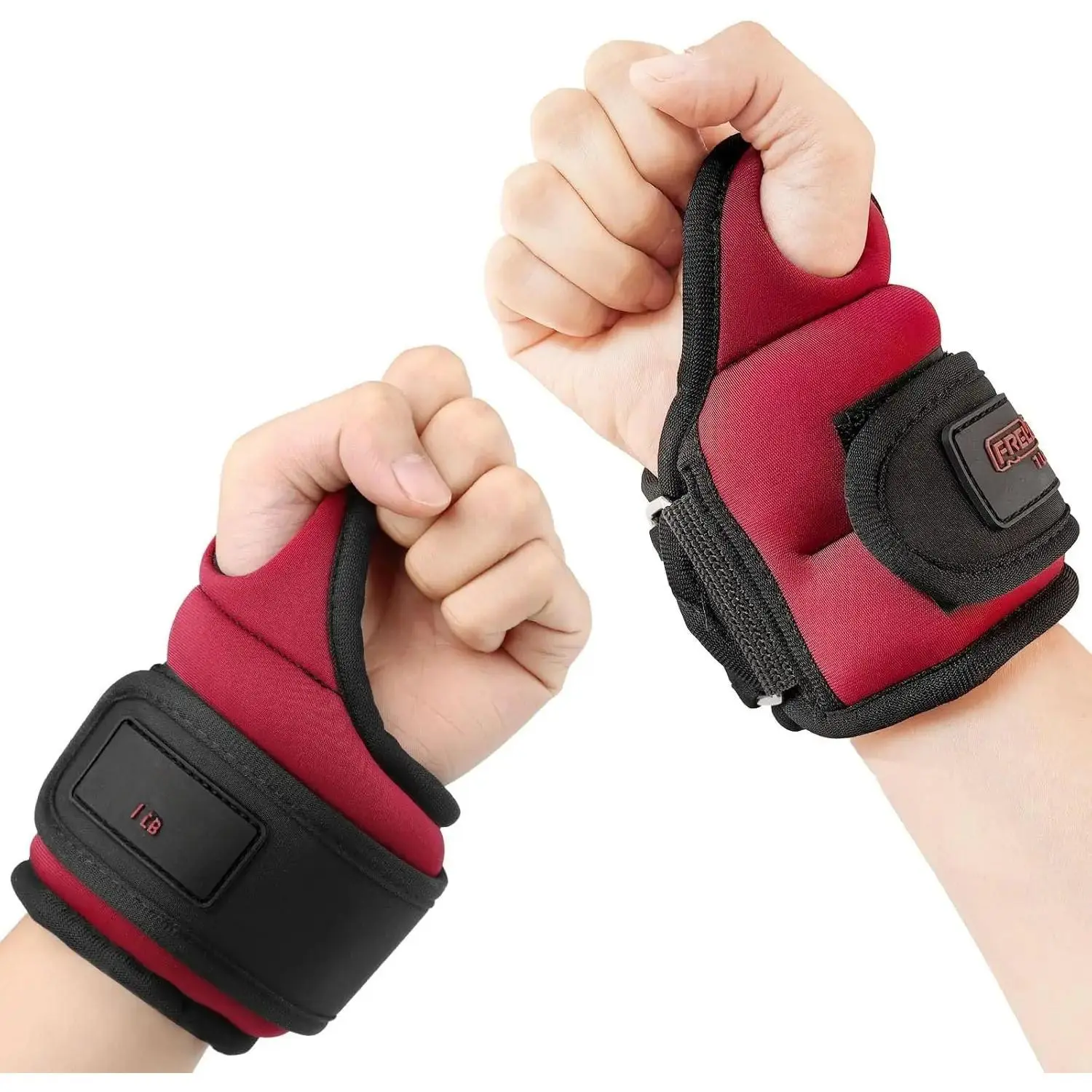 Wrist Weights with Thumb Loops Lock for Men Women 1lb*2 2lbs*2 3lbs*2 Ankle Weights Weighted Gloves for Running Strength  Yoga Walking Exercises JianShuLuxe