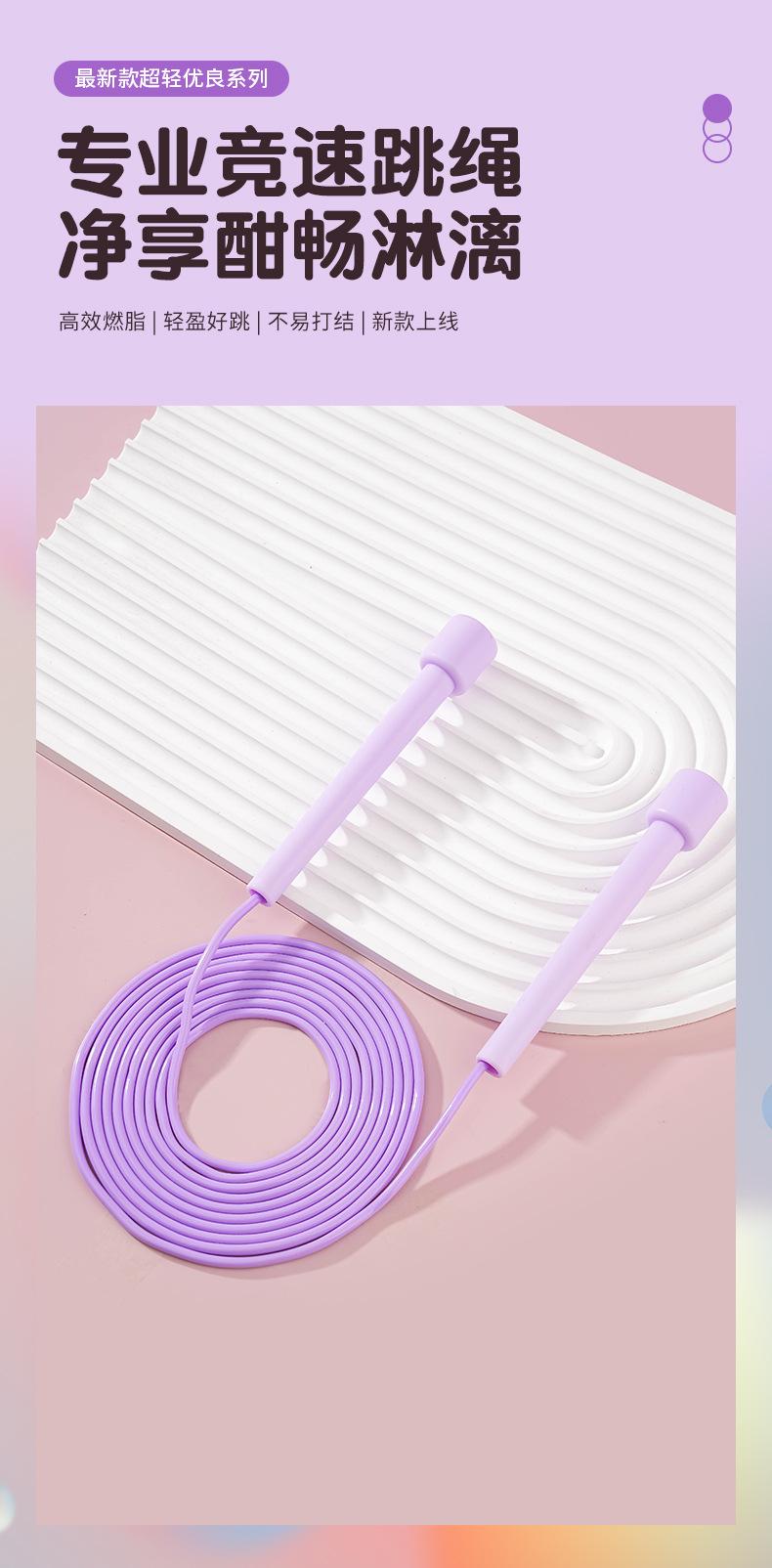 .Adjustable Speed Jump Rope for Kids Beginners Adults Fitness with PVC Beaded Rope Ideal for School Tests Training & Exercise