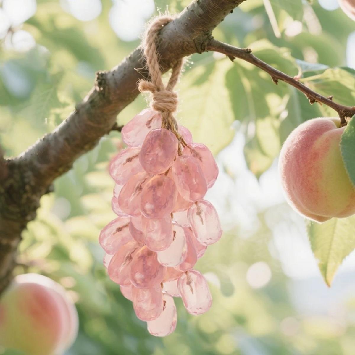 [Mother's Day Gift] 25 Count Grape ClusterHandmade Soap, Gift for Mom and Girlfriend,Plant Ingredients, Natural and Gentle, NaturalFragrance, Bathroom Decor, Aesthetic CuteGift, Comes with Ribbon and Gift Box