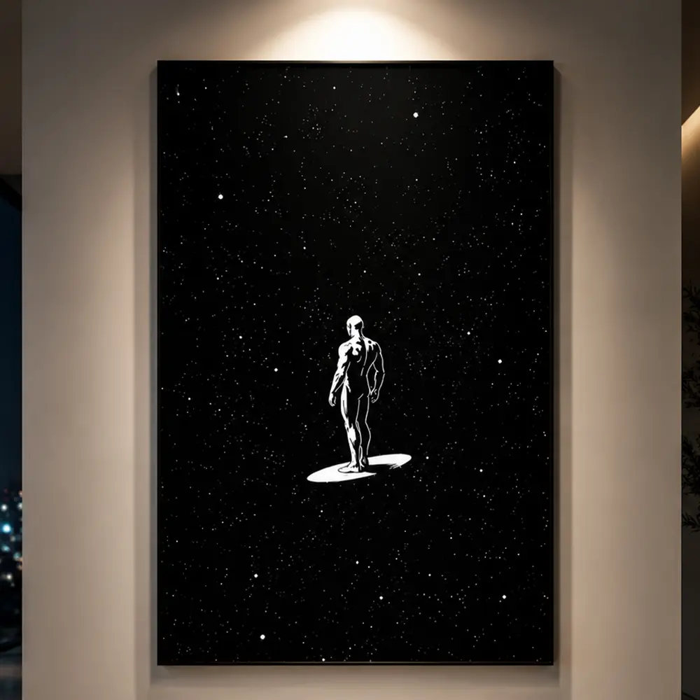 1 Piece/Set of Frameless Canvas Painting Print Poster, Classic Realistic Art, Superheroes in the Universe, Film Poster, Perfect Gift for Movie Fans, Ideal for Bedroom, Living Room, Kitchen, Dormitory Corridor, Mural, Wall Decoration, Room Decor,art poster