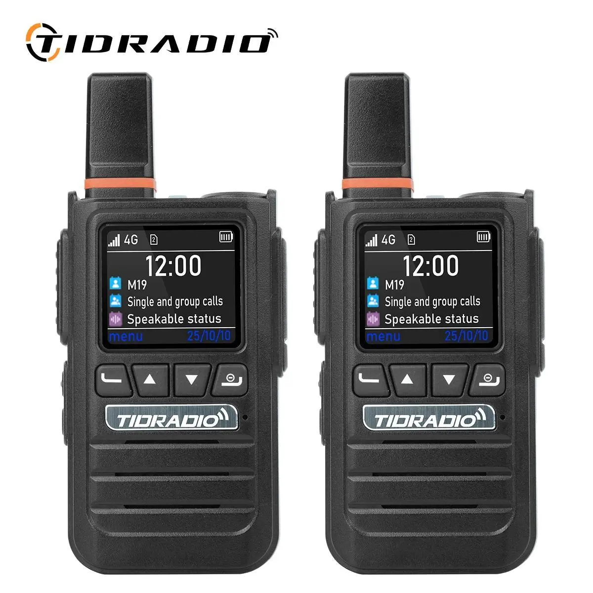 Lifetime Free TIDRADIO G19 Global POC Radio AI Noise Canceling Wireless Accessories 4G Walkie Talkie Long Range PTT Group Call Loud Audio