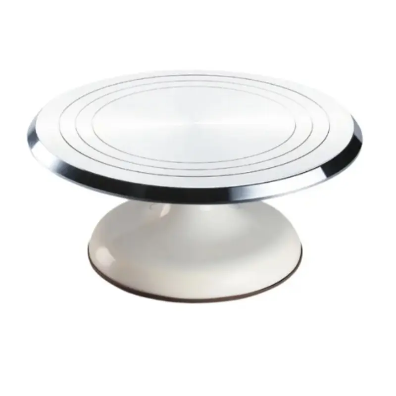Metal Cake Turntable, Aluminum Non-Slip Cake Display Stand, Baking Tool for Home Kitchen, Cake Decoration Equipment, Household Kitchen Supplies