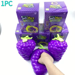 Giant Grape Stress Relief Toy, Ultra Soft Slow Rebound Squeeze Toy, Pressure Release Tool, Cute Realistic Cheese Block Texture Toy for Adults and Kids