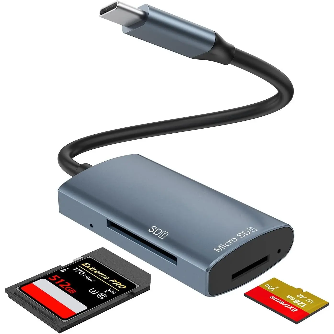 SD Card Reader USB C,   SD Card Adapter, USB 3.0 Memory Card Reader, Supports TF SD SDHC SDXC  SD  SDHC  SDXC, for  15, ipad, MacBook pro,  S22,  P50, Metal Body, Multi-Format, Read Cards