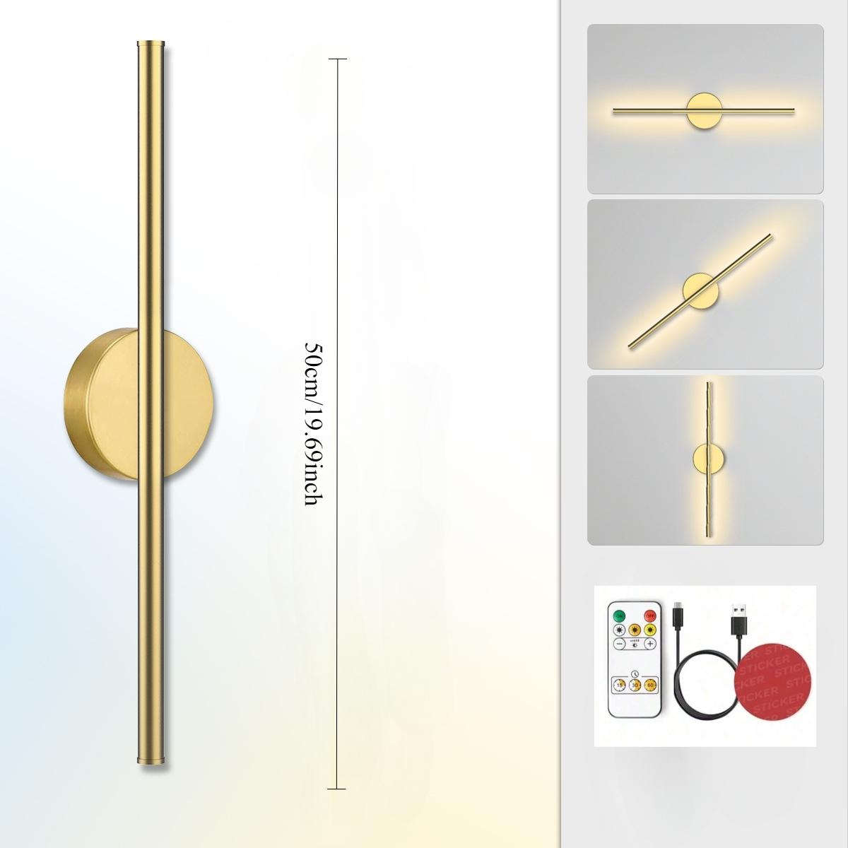Battery-Powered Wall Lamp with Remote Control, LED Wireless Wall Light for Bedroom and Hallway, Adjustable Brightness, Low Voltage, Modern Mood Lighting, Home Decor Lighting, Adjustable Lights, Decorative Wall Light