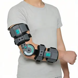 Hinged Adjustable Elbow Support Splint - Arms Splints for Controlled Motion, Breathable Lightweight Design for All-Day Wear, Fits Left or Right Arm