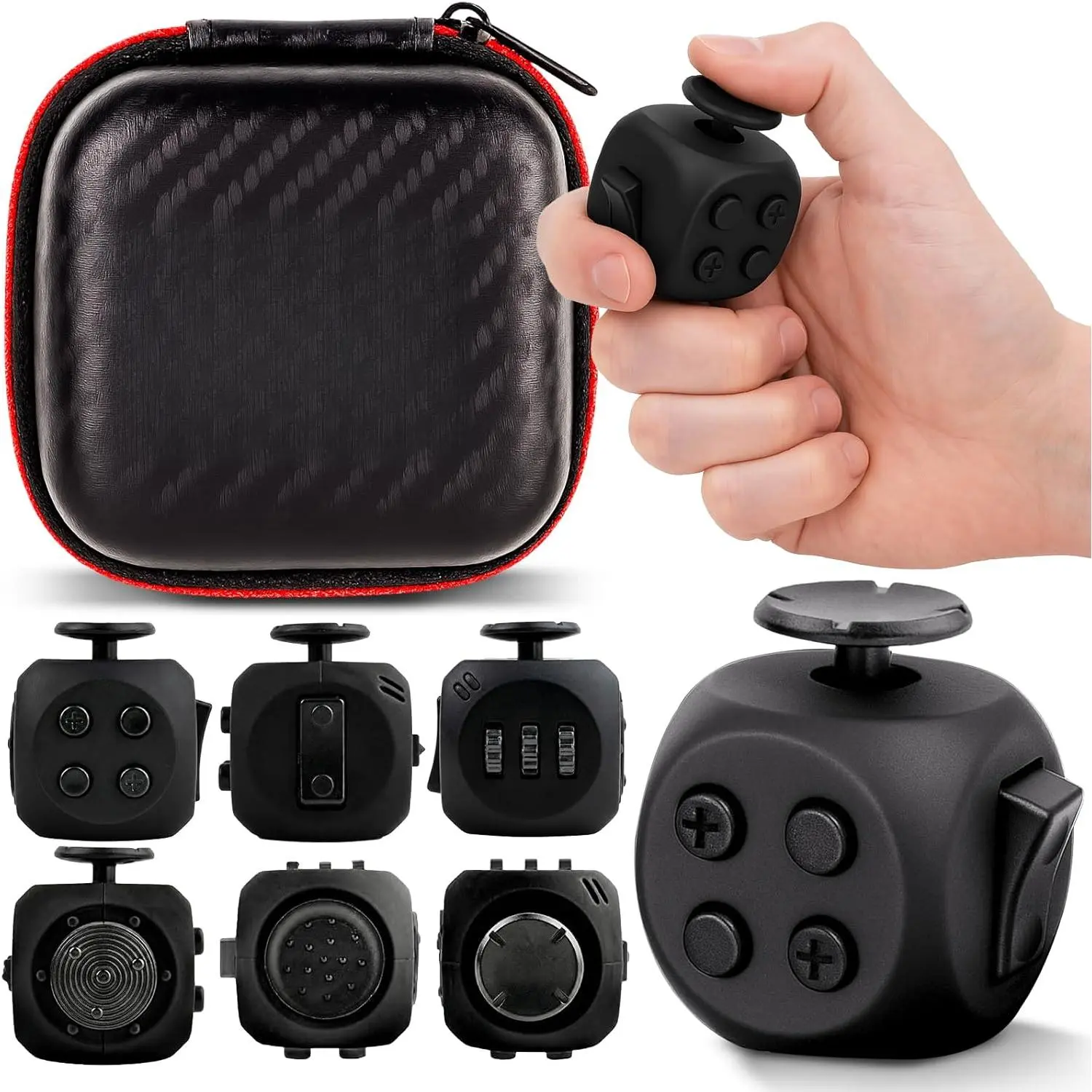 Fidget Cube - Stress Relief Toy for Adults & Kids, Classic Novelty Fidget & Finger Toy