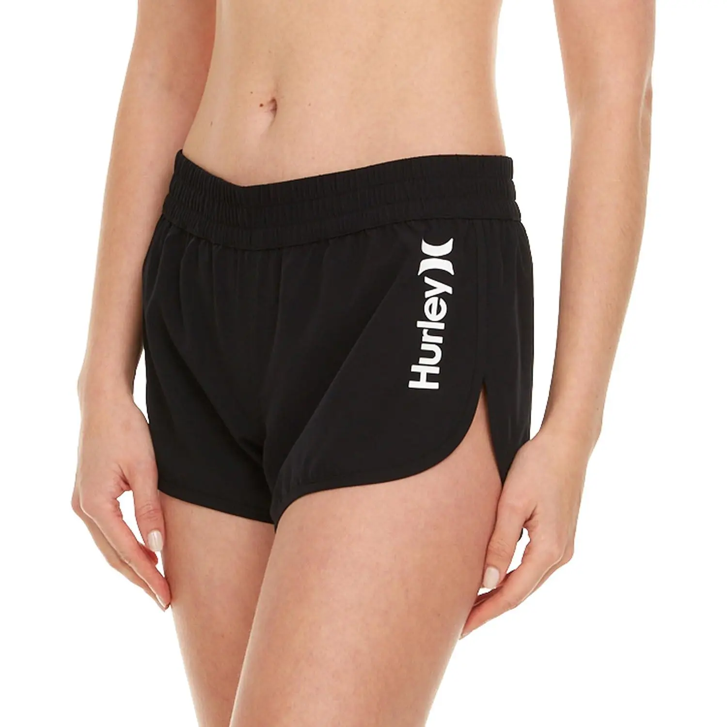 Hurley Women's 3" Breathable and Stretchy Boardshorts, Flattering Cut Activewear Swimming Bottoms with Drainage Hole, Back Pocket With Drainage