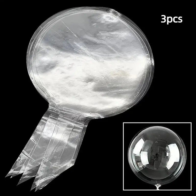 Transparent Bubble Balls 10-36 Inches, Hollow Fillable Balloons, Helium Inflatable Balloons, Latex Balloons, Party Decorations for Weddings, Birthdays, Valentine's Day