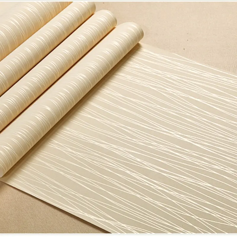 Peel and Stick 3D Textured Non-woven Wallpaper, Modern Simple Self-adhesive Wall Covering for Bedroom Living Room Dining Room Decoration