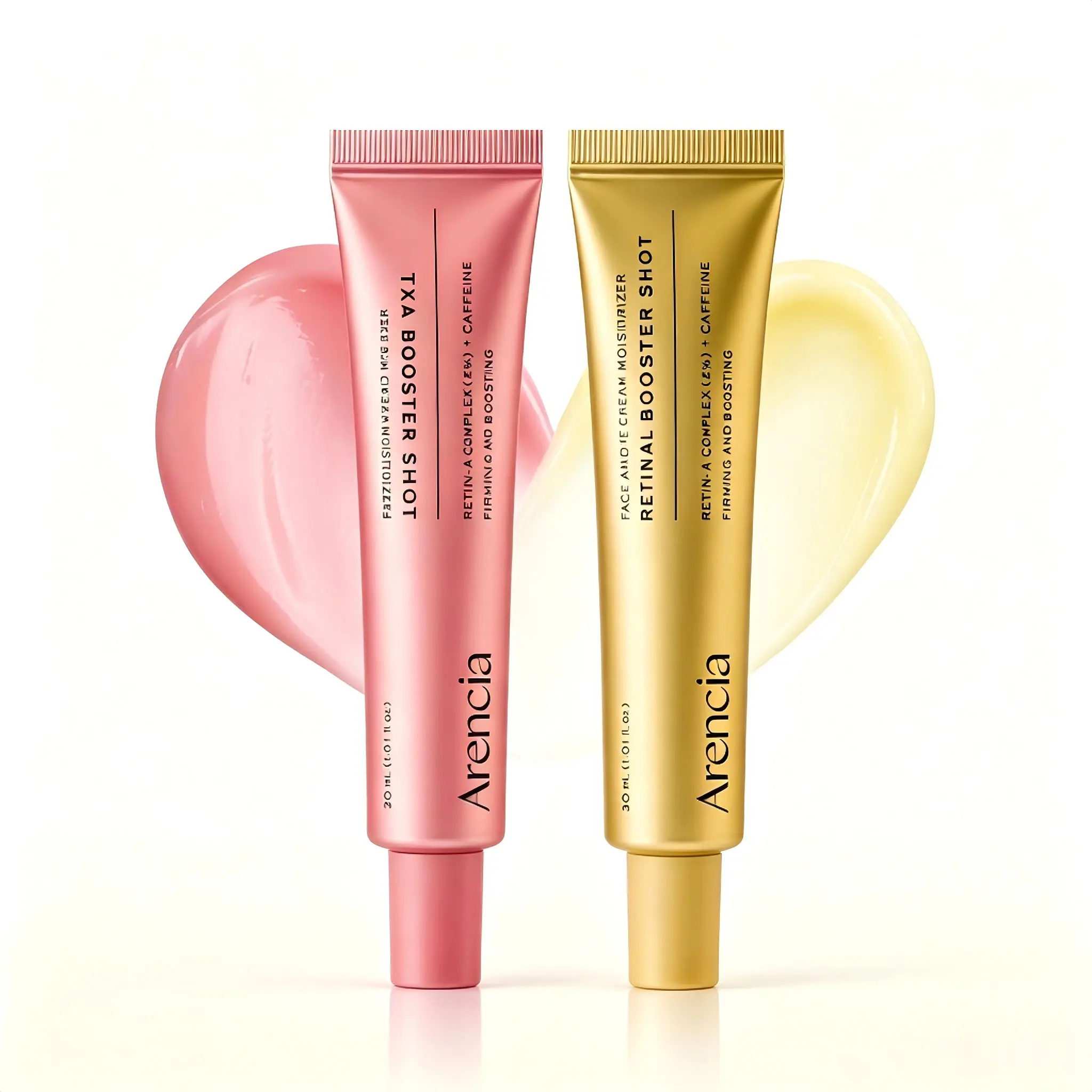 Arencia Vitamin C and Retinal Booster Shot Duo - for Dark-spot and Tightening Fine Lines, Pore, Wrinkles - Gift Set
