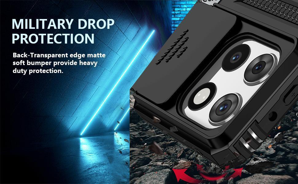 for Motorola Moto G Stylus 2025 Case with Slide Camera Cover HD Screen Protector [Military Grade 16ft. Drop Tested] Magnetic Ring Holder Kickstand Protective Phone Case for Moto G Stylus 2025, Black