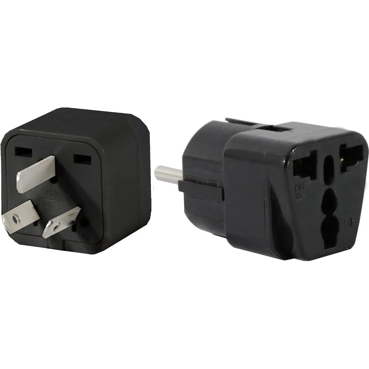 US to Argentina Travel Adapter Plug, USA/Universal to South America Type I & E (C/F) AC Power Plugs, 2 PackGift