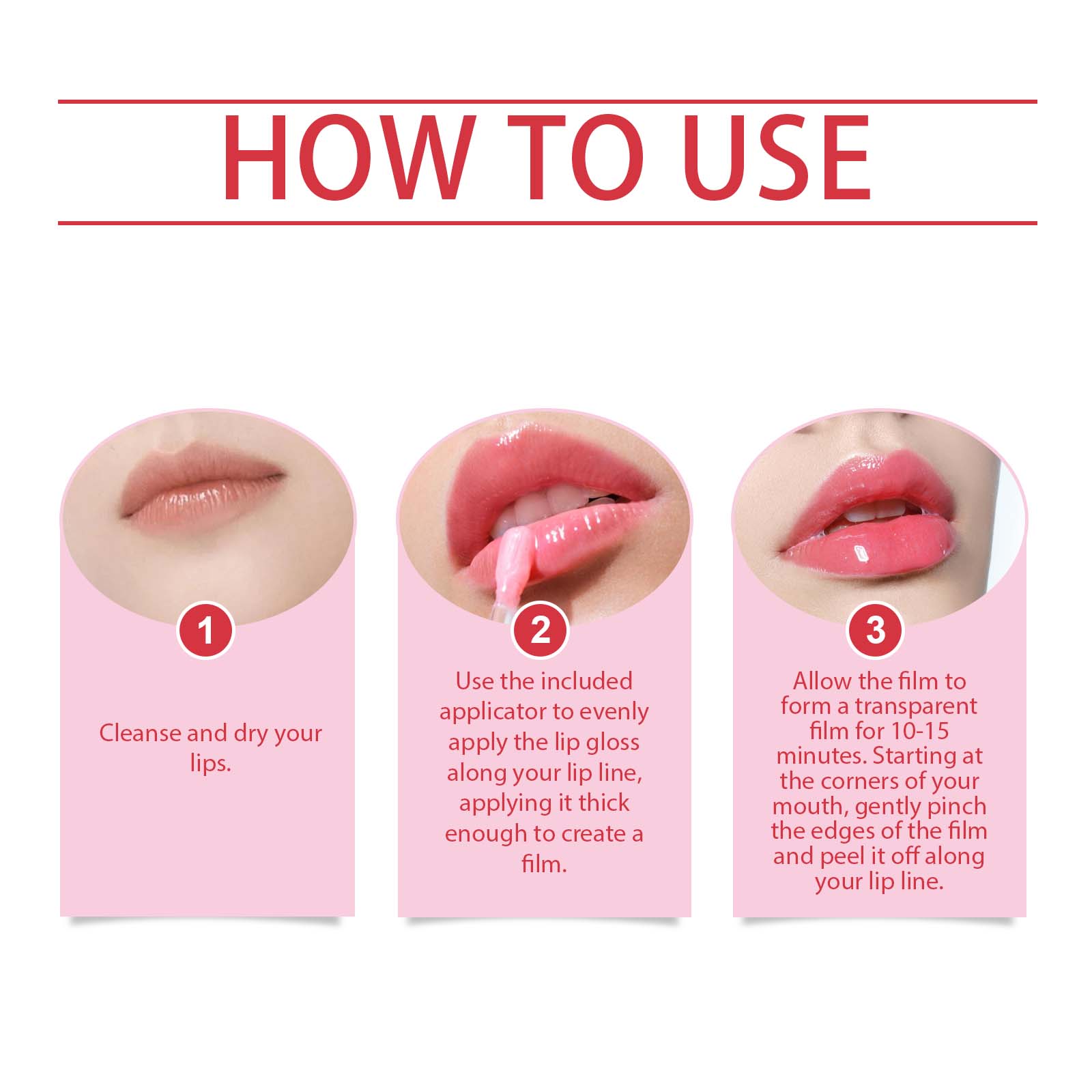 The Peel-Off Lip Gloss Naturally Shows Color, Has A Gentle Luster, Is Light And Non-Sticky, And Is Versatile And Portable