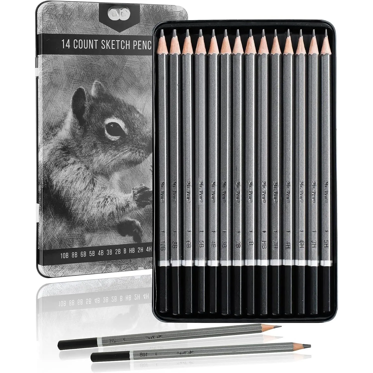- Sketch cils for Drawing, 14 Pack | Artist Graphite cils for Sketching (10B-6H), Sketch Set for Artists, Shading & Art Projects, Sketching Supplies