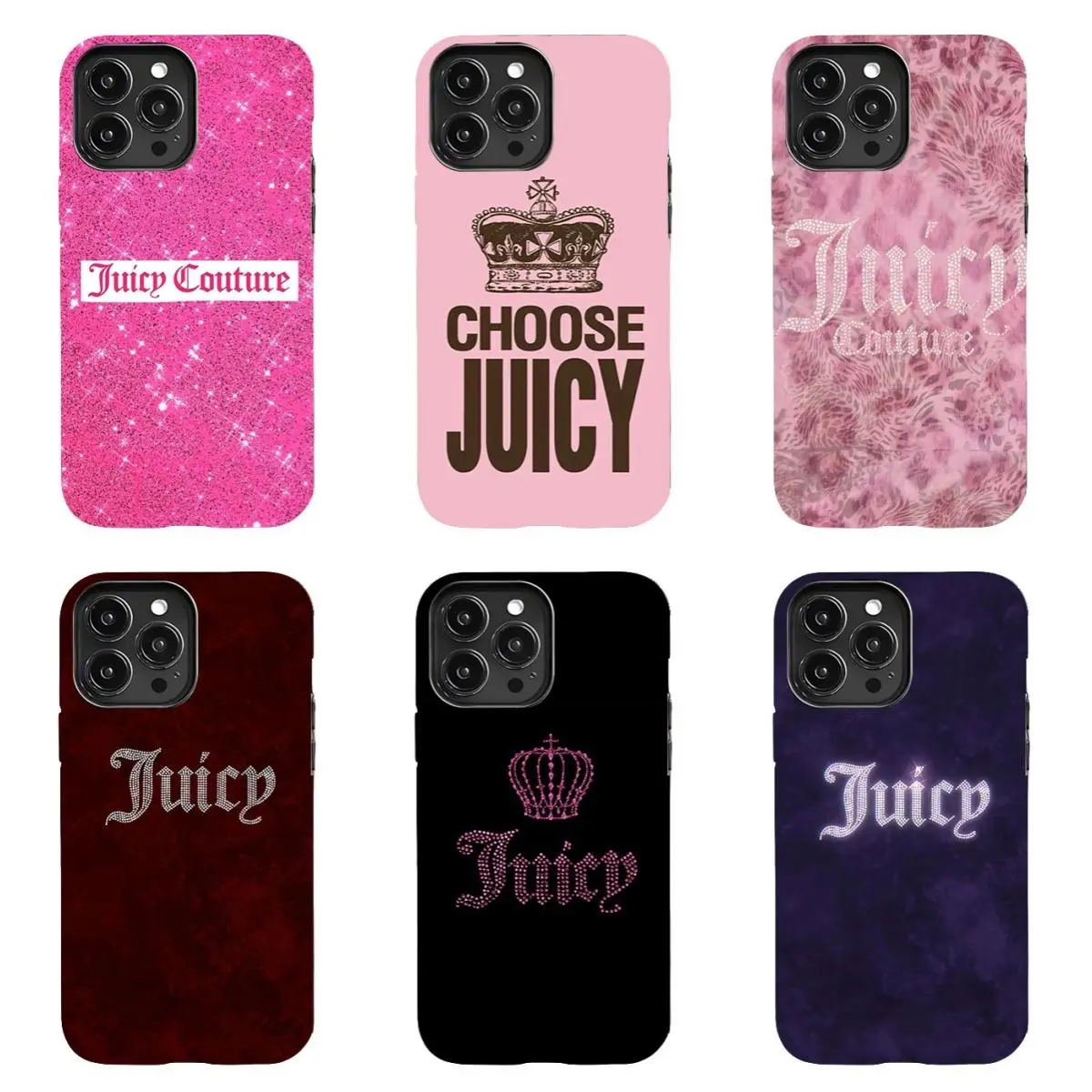 Juicy Couture "Y2K Babe" Phone Case - Compatible with iPhone 11–17 Pro Max/Plus Series and Samsung Galaxy Series; the perfect gift for a friend.