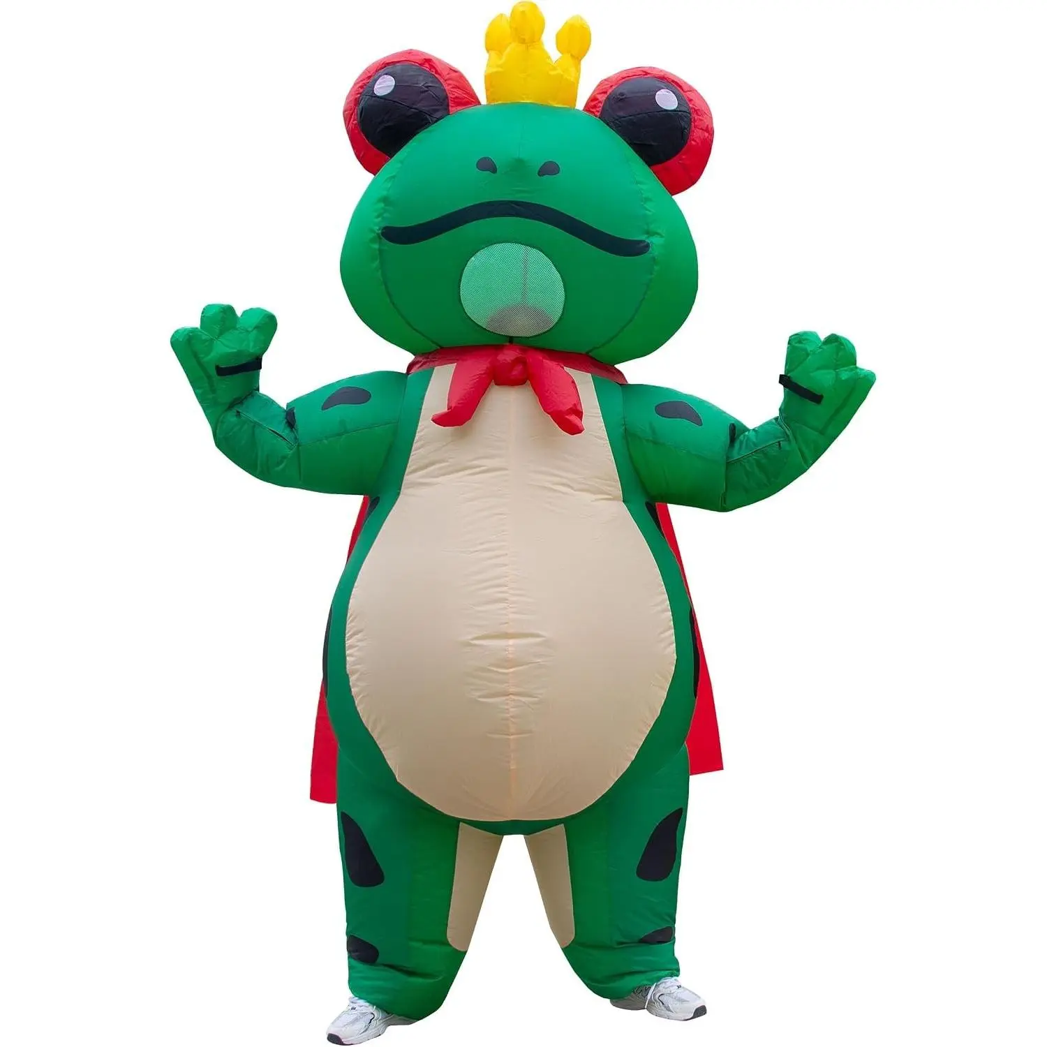 Adult Animal Inflatable Costume, Funny Blow Up Suit for Halloween Cosplay Party, Unisex Frog Shark Tiger Outfit(Gift)