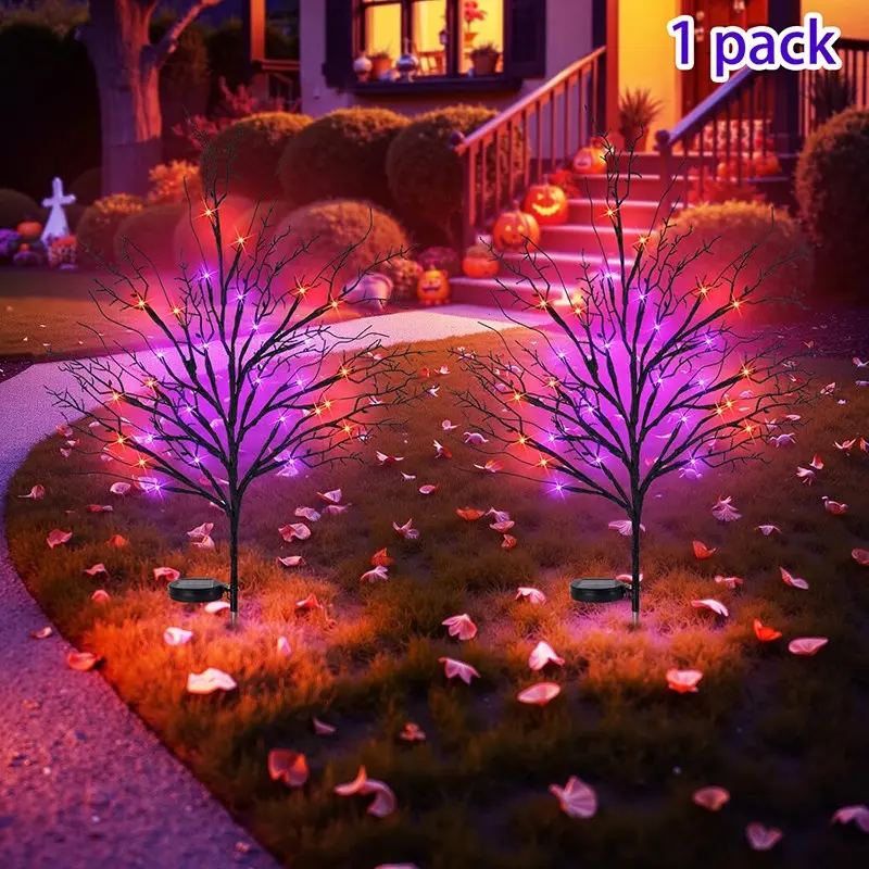 Halloween Solar Path Light, Outdoor Decor, Waterproof LED Lamp, Suitable for Lawn, Courtyard, Garden, Driveway, Porch, Walkway