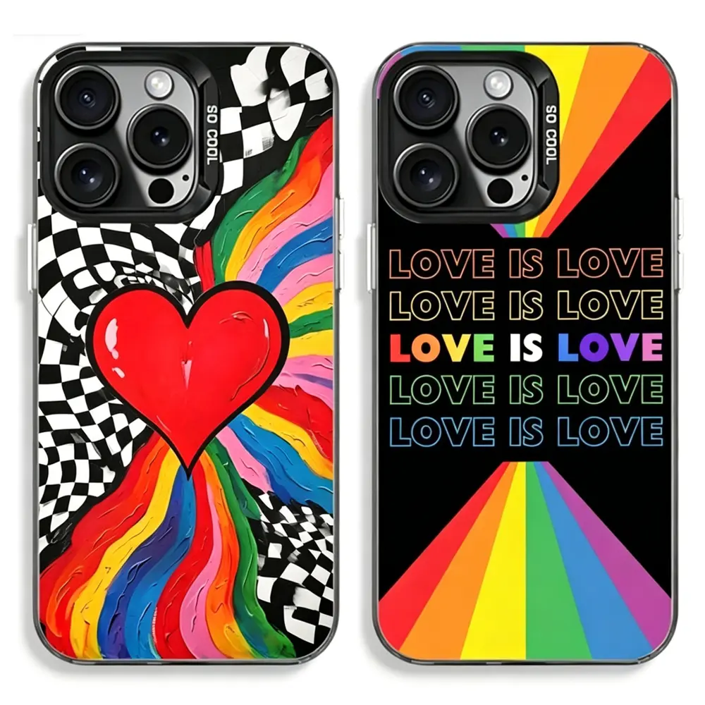 LGBT Pride Flag Lesbians Phone Cases For iPhone 17 Promax Air 16 Pro 15 14 Plus 13 12 & Samsung S23-26 Protect Plating Cover Protection Protective Z8