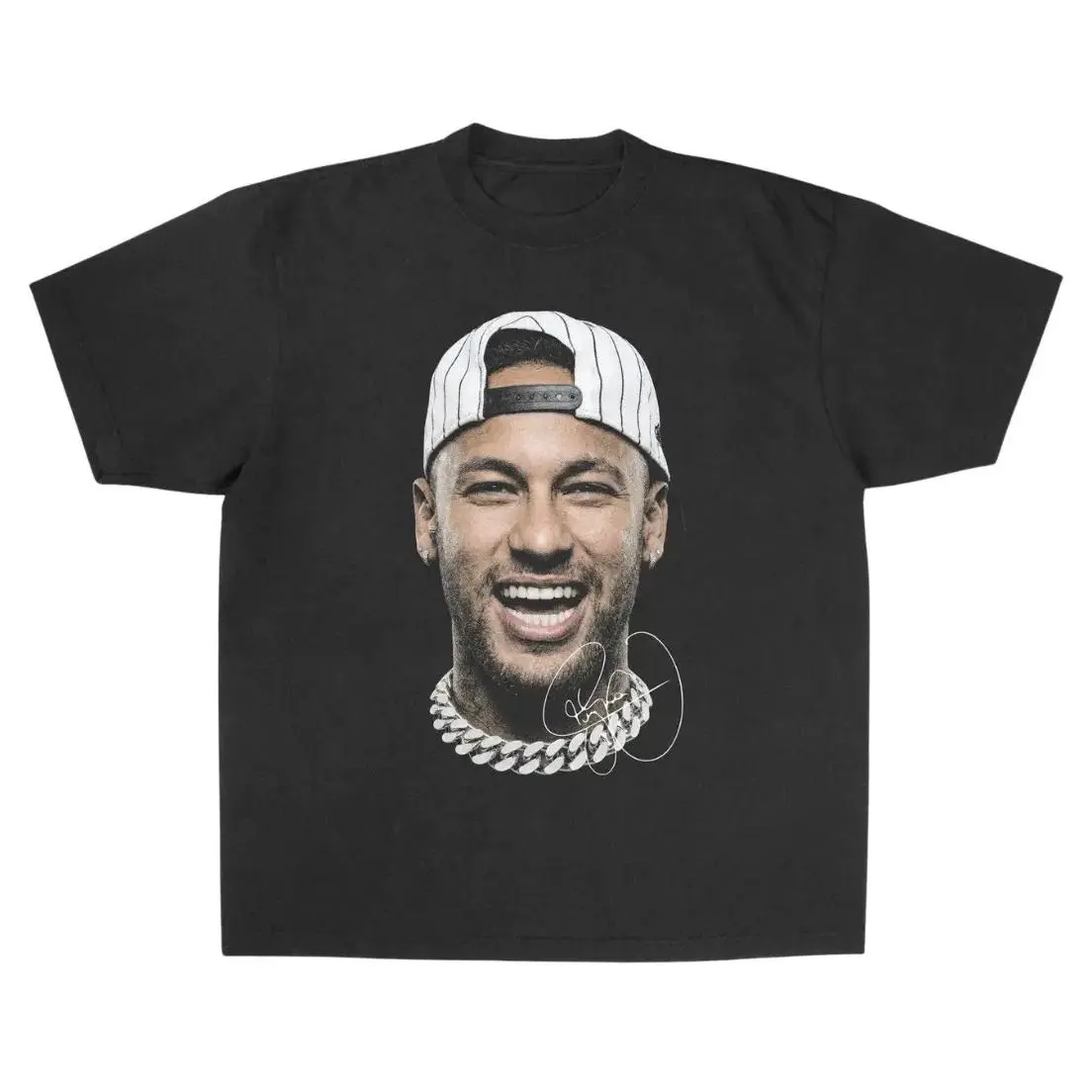 Women's Neymar Premium Crew Neck Cotton T-Shirt - Unisex Vintage Graphic Soccer Merch, Cold Wash, S/2XL/3XL, Streetwear Gift For Fans, Do Not Dry Clean, Sport
