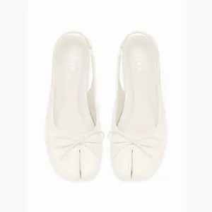 Cider BOWKNOT DECOR SPLIT TOE SLINGBACK FLATS