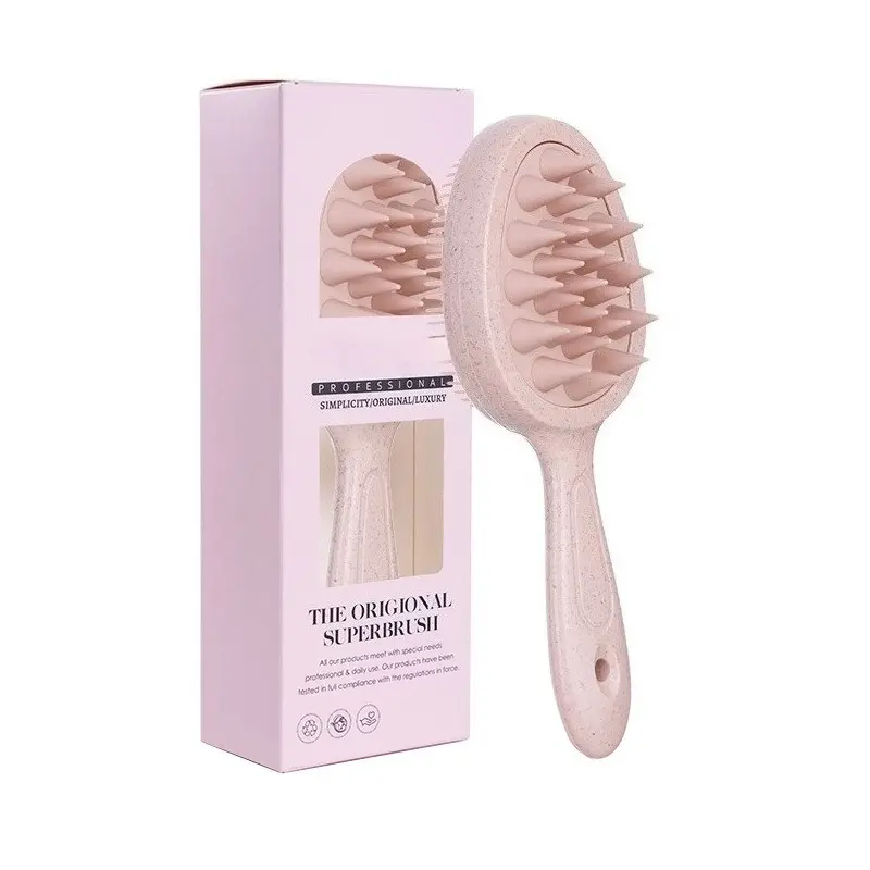 Unisex 2-in-1 Double Sided Silicone Scalp Brush, Hair Tool for Deep Cleaning Shampoo Scrubbing & Relaxing Hair Massaging, Suitable for Shower Use, Hair Tools