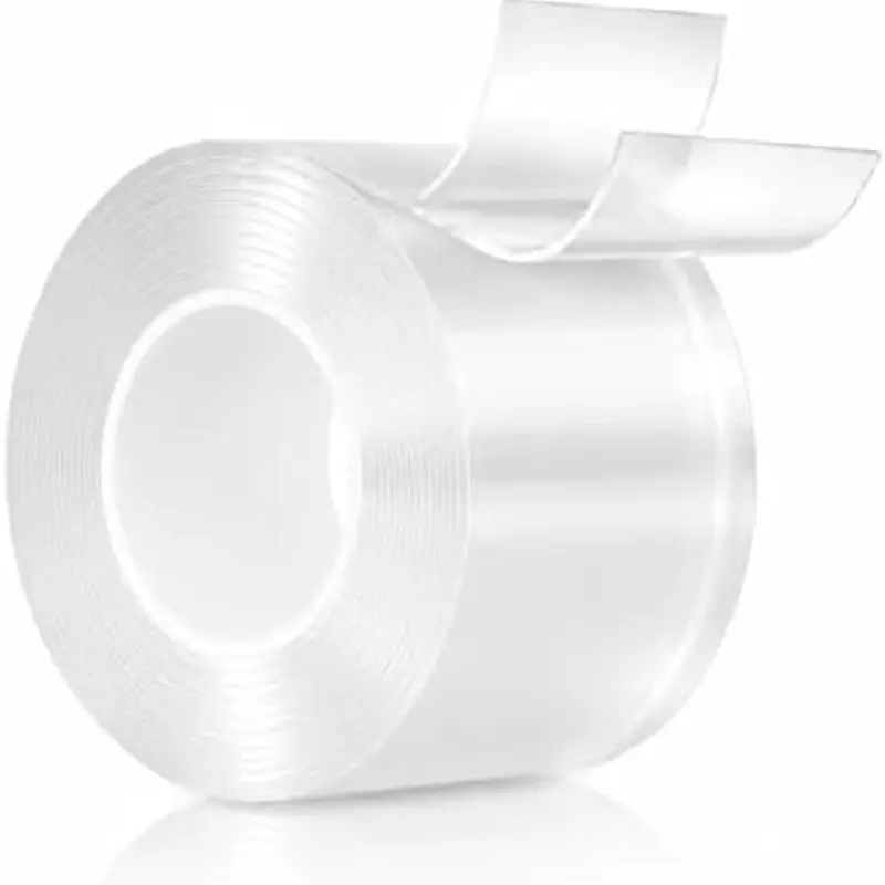 Nano Tape Durable Double Sided Heavy Duty 8.2Ft Removable Washable No Residue | Clear Long Lasting Adhesive Tape Multipurpose Mounting Tape for Wall, Carpet, Pictures, Home Decor, Office & DIY
