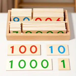 White Box Set of 1-9000 Number Chips: Build Sense, Understand Operational Logic, Exercise Logical Reasoning, Enhance Fine Motor Skills, Cultivate Focus and Patience, Spark Learning Interest, Improve Communication – Wooden