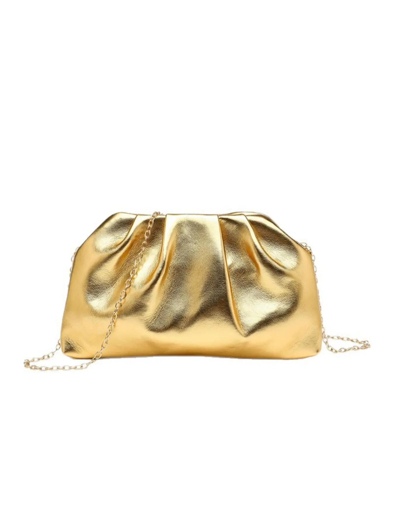 Pleated Chain Crossbody Bag, Crossbody Purse, Crossbody Shoulder Purses, Elegant PU Envelope Clutch, Evening Shoulder Bag, Perfect for Weddings, Parties, Business Events, All Seasons