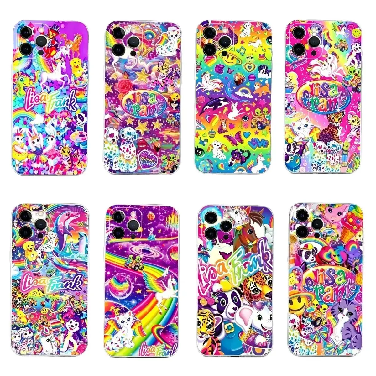 Lisa Frank Art Phone Case For iPhone 17 16 15 14 13 12 11 Pro,ProMax ,Plus , & Samsung Galaxy S25 Ultra S24 S23 S22 S21 Plus Anti Drop Cover.