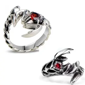New Retro Scorpion Ring Movable Personality Punk Hip-Hop Opening Men Ring Unpack The Anti-anxiety Ring Men and Women With Money