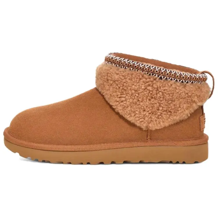 UGG Classic Ultra Mini Maxi Curly Boot Chestnut (Women's) 1158263-CHE