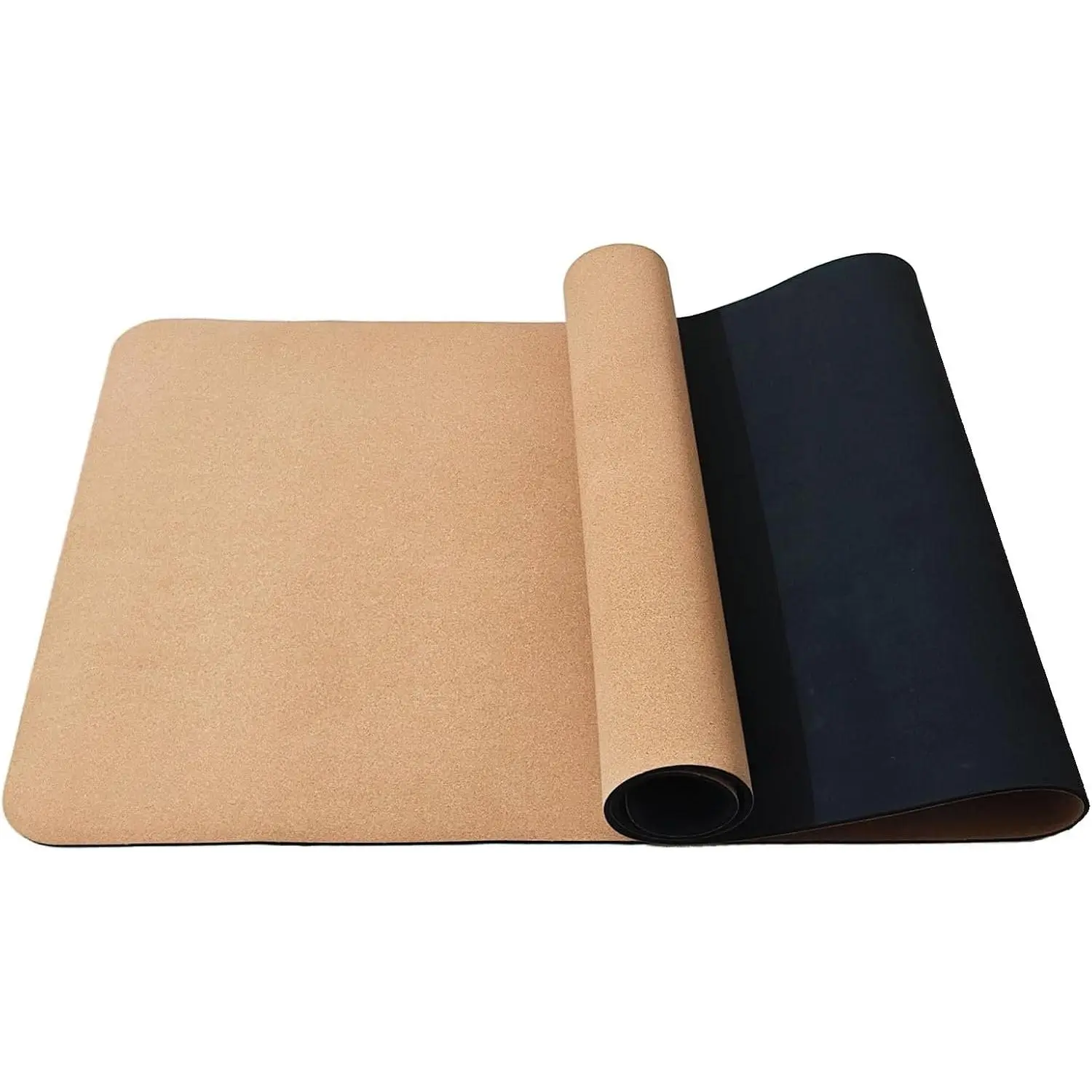 Cork Yoga Mat with Rubber Base – Durable & Comfortable &  | Professional Yoga Mat for Hot Yoga, Pilates & Fitness