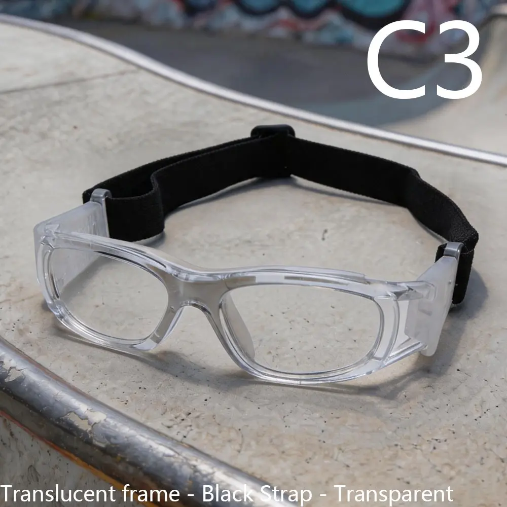 Unisex Basketball Sports Goggles, Transparent Protective Glasses for Running Cycling Soccer, School Students' Safety Eyewear