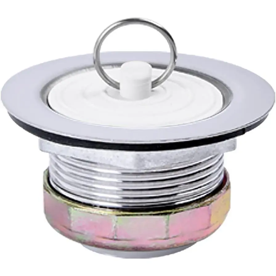 Stainless Steel Bath Tub Drain Assembly W/Wash Tray Plug for Bathtub or RV Mobile Showers