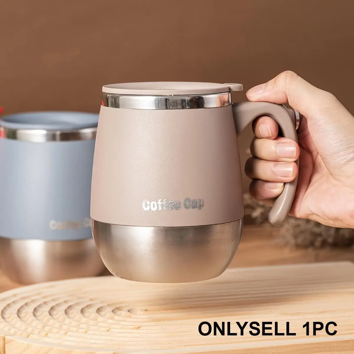 17oz Stainless Steel Vacuum Insulated Coffee Mug with Lid, Portable Double-Wall Thermal Cup, Travel Mugs Insulated For Hot And Cold, Drinkware for Hot and Cold Drinks - Gift for Home Use, Outdoor Activities, Camping, Birthdays, Holidays